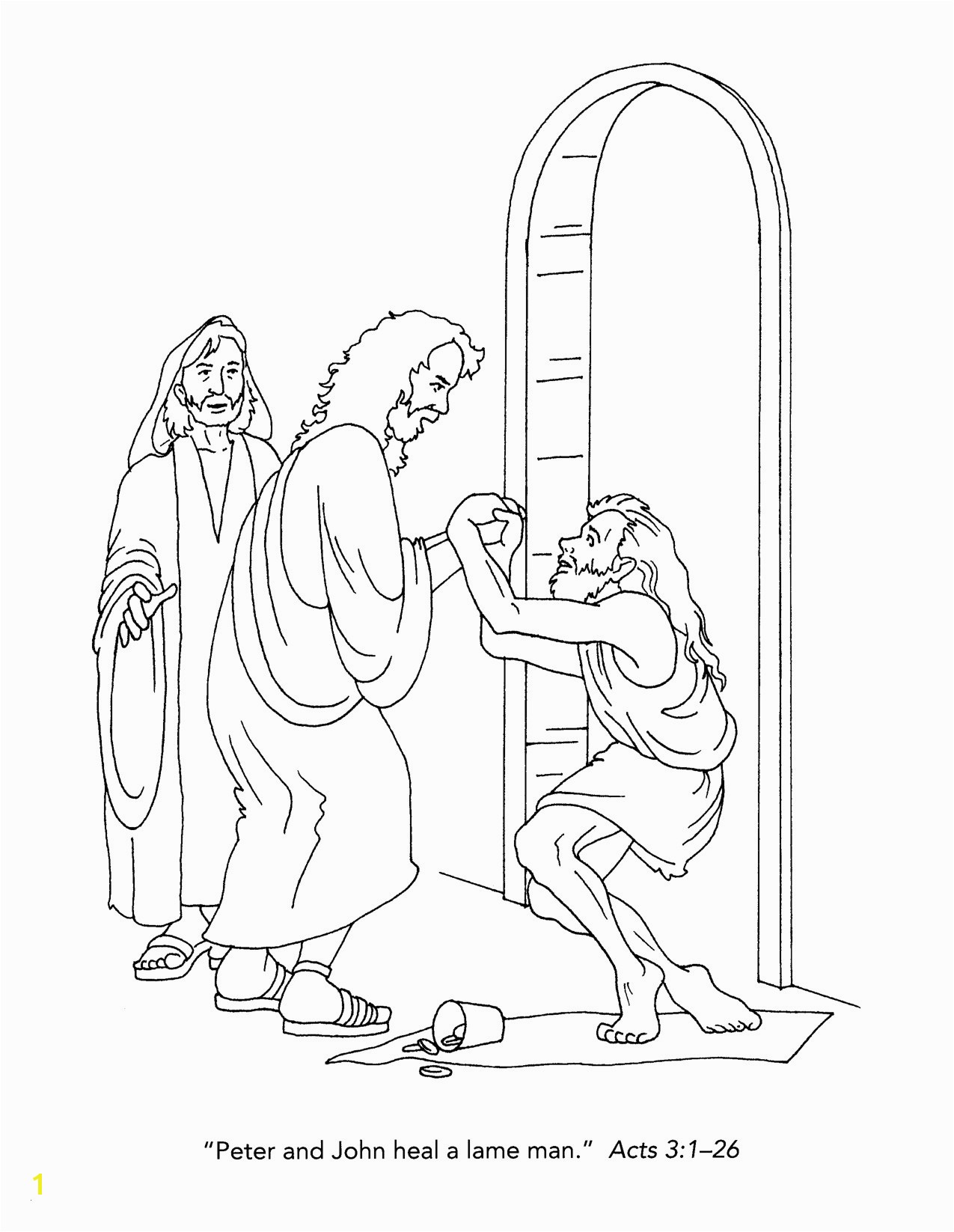 Jesus Heals Paralysed Man Colouring Google Search Sketch Coloring Page