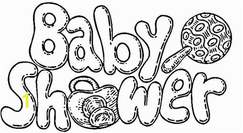 Baby Shower Coloring Pages for Kids Baby Shower Celebration Coloring Page
