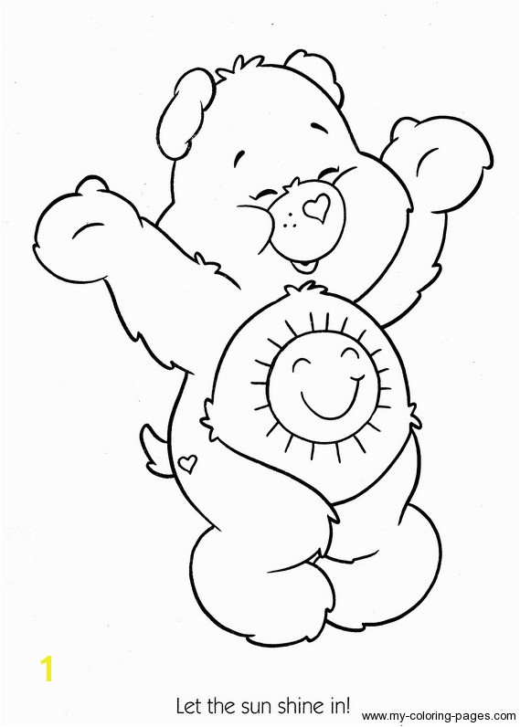 care bears sunshine bear coloring printable page care bears sunshine bear coloring printable page colori and