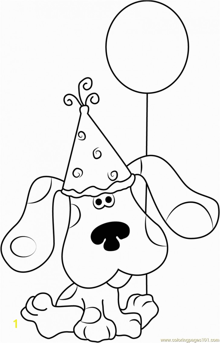 Blues Clues Coloring Pages Birthday Blues Clues Coloring Pages Download