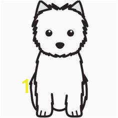 Cairn Terrier Dog Cartoon Cutout