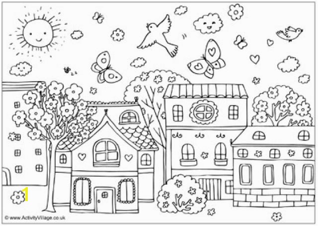 Christmas town Coloring Pages town Coloring Page Spring Coloring Sheets 10 Places to Get Free