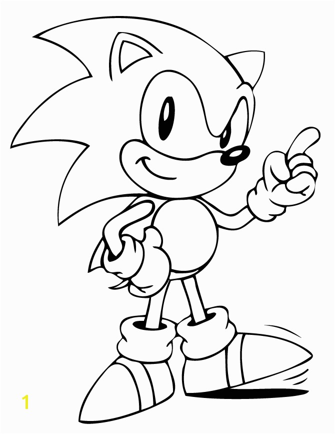 Classic sonic the Hedgehog Coloring Pages Cute sonic the Hedgehog Coloring Page Quinn