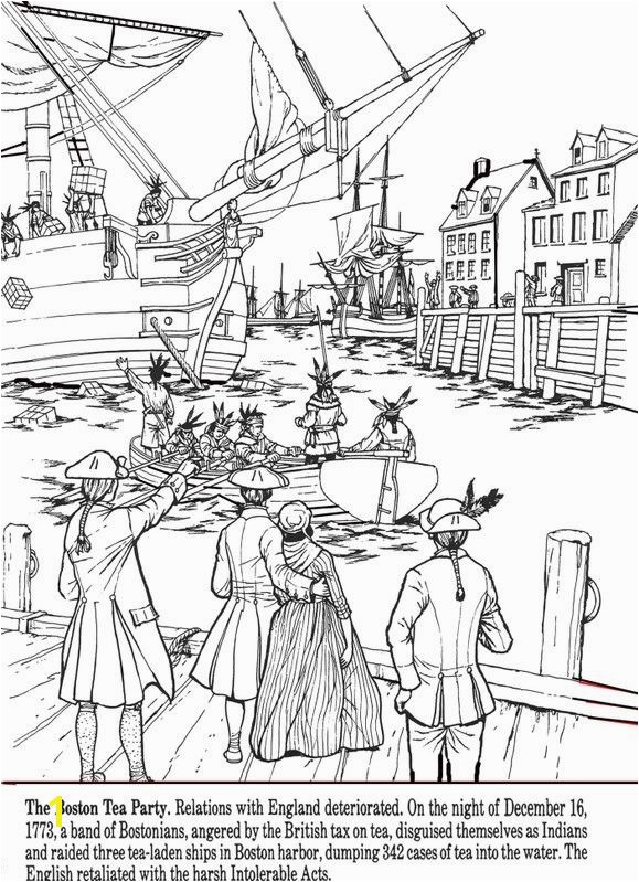 Coloring Pages Of the Boston Tea Party All Things John Adams Coloring Pages Boston Tea Party