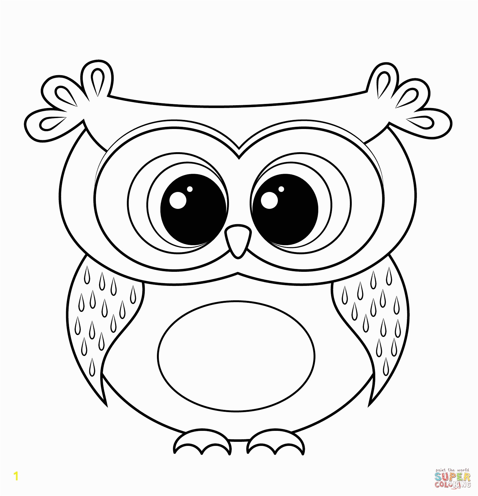 Cute Owl Coloring Pages Cartoon Owl Coloring Page Free Printable Coloring Pages