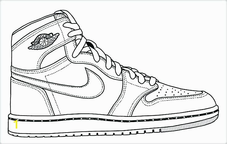 jordan coloring pages page drawn basketball shoe color logo