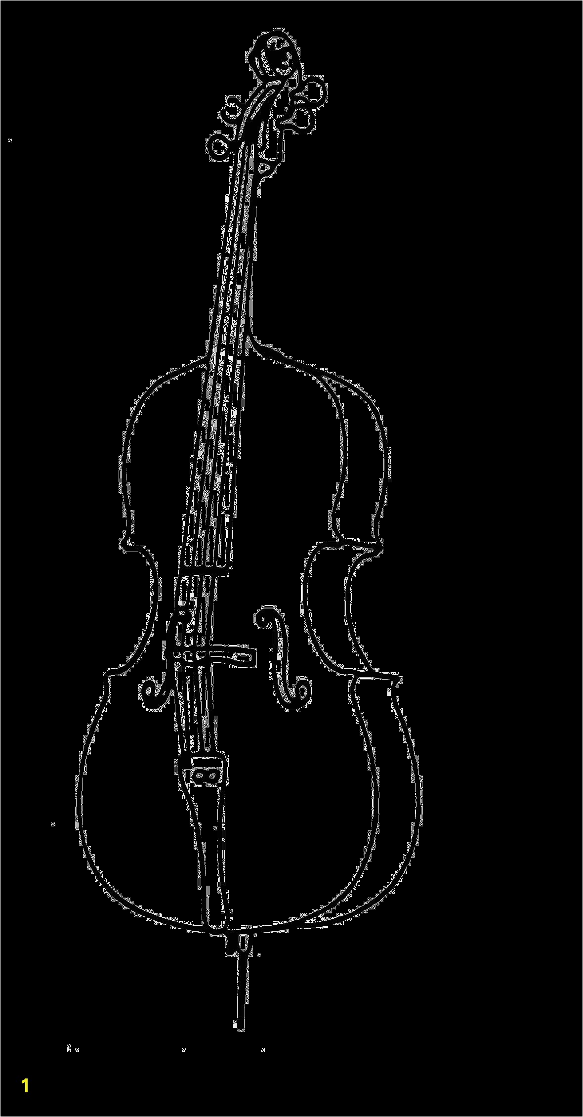 Double Bass Coloring Page 19 Bass Clip Black and White Sketches Huge Freebie Download for
