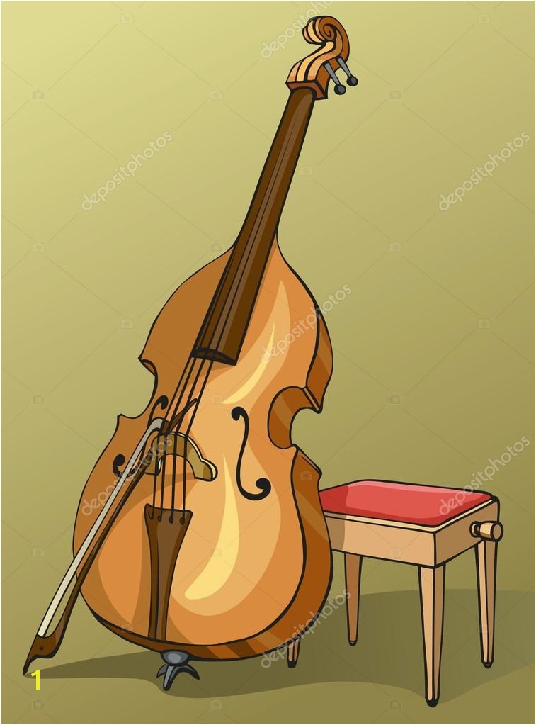 Double Bass Coloring Page Double Bass Stock Vectors Royalty Free Double Bass Illustrations
