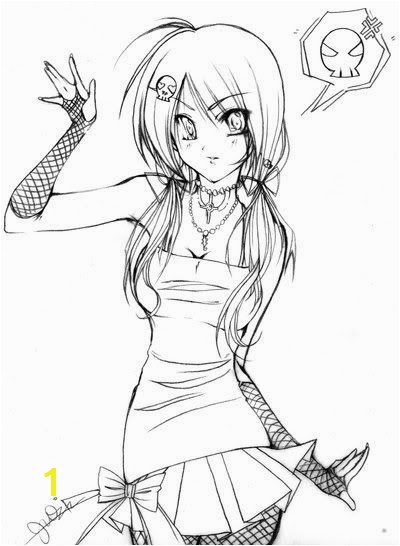 Emo Anime Girl Coloring Pages Anime Coloring Pages Anime Coloring Pages Girl