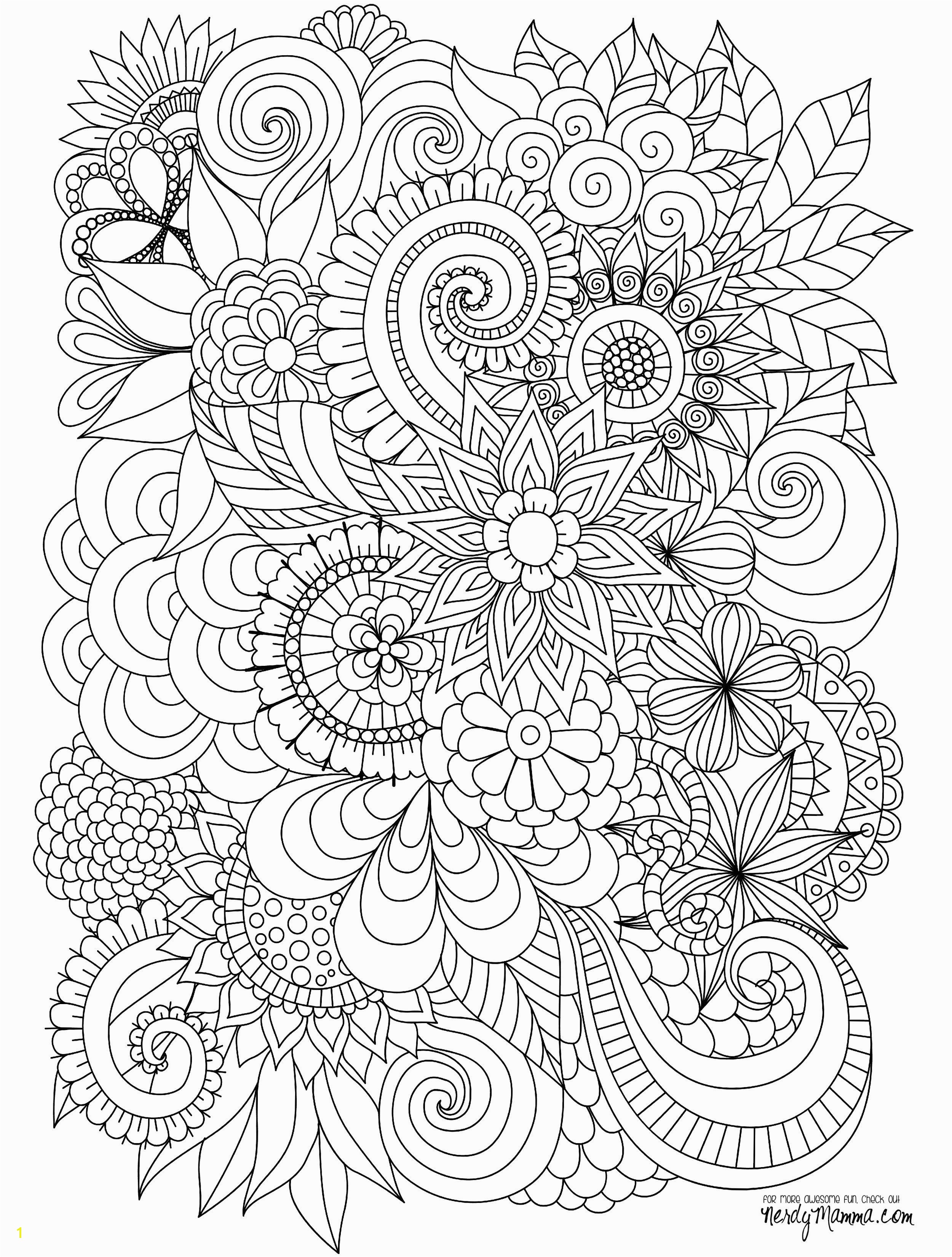 Flower Coloring Pages for Adults to Print Flowers Abstract Coloring Pages Colouring Adult Detailed Advanced