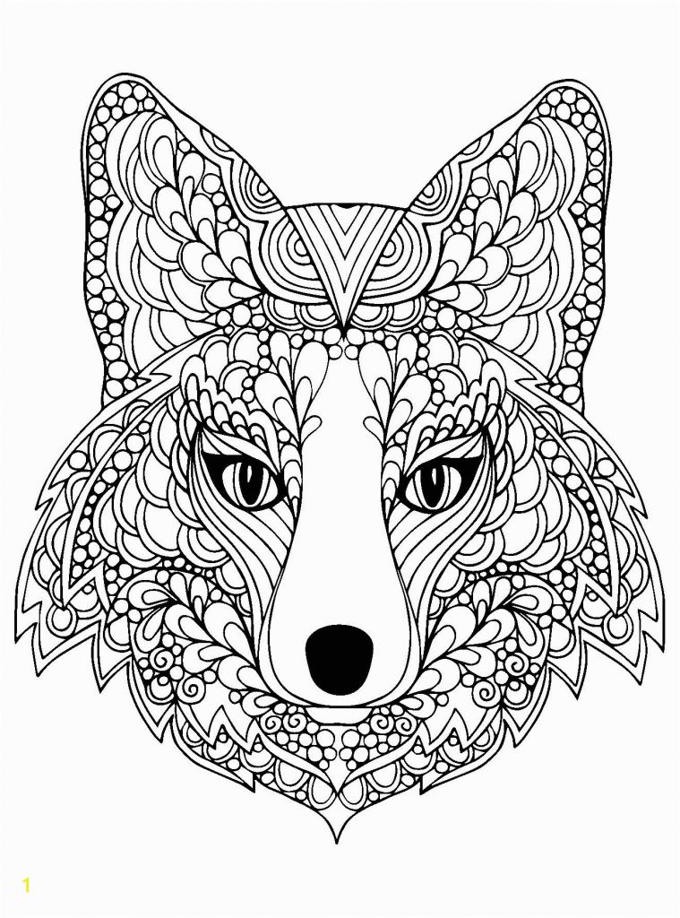 Fox Mandala Coloring Pages Coloring Page Beutiful Fox Head Free to