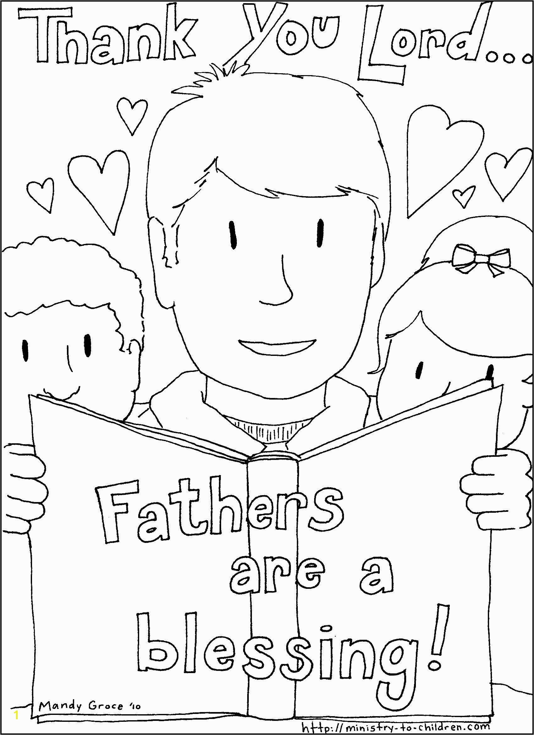 Free Coloring Pages for Vacation Bible School Father S Day Coloring Page Bible Coloring Pages