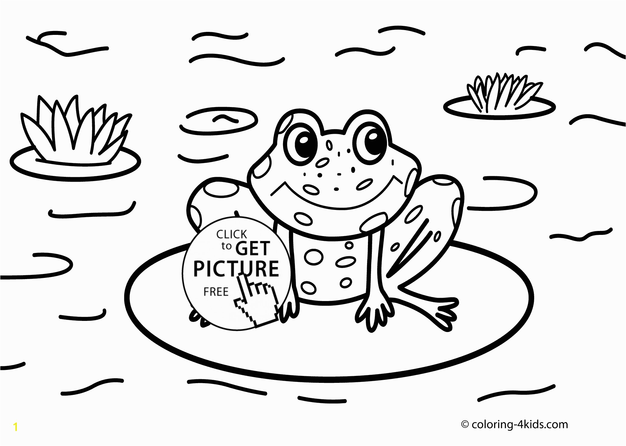 Frog and Lily Pad Coloring Pages Ideas Frog Coloring Sheet Color Picture A Animal Page Tree Ruva