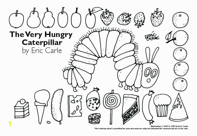 Download Hungry Caterpillar Coloring Pages Pdf Coloring Sheets for ...