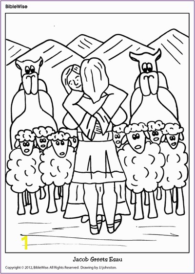 Jacob and Esau Reunite Coloring Page Jacob Deceived isaac Spot the Differences