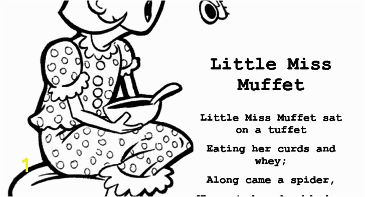 Little Miss Muffet Coloring Page Little Miss Coloring Page Coloring Little Miss Muffet Coloring Page