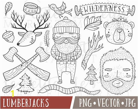 Lumberjack Coloring Pages Cute Lumberjack Clipart Wilderness Clipart Lumberjack Clip