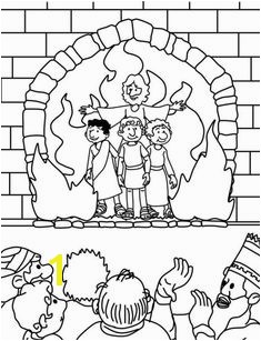 The Fiery Furnace Coloring Page Coloring pages are a great way to end a