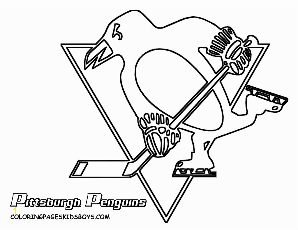 Pittsburgh Penguins Logo Coloring Page Lovely Nhl Worksheets for Kids Penguins Logo Colouring Pages Pittsburgh