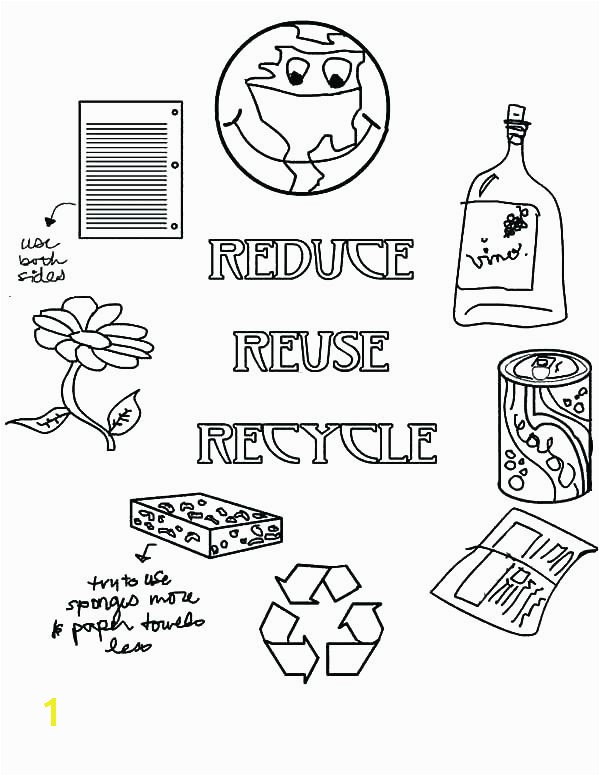 Recycling Coloring Pages Activity Reduce Reuse Recycle Coloring Pages Recycling Coloring Page Kid