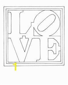 Robert Indiana Love Coloring Page 24 Best Robert Indiana Images On Pinterest