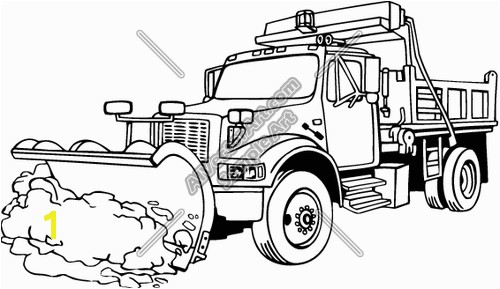 Snow Plow Coloring Page Divyajanan