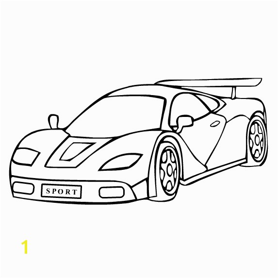Sports Car Coloring Pages for Adults Free Sports Car Coloring Page