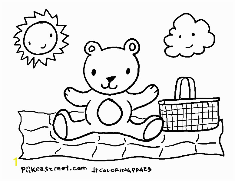 Picnic Coloring Pages Bear Coloring Pages Teddy Bear - vrogue.co