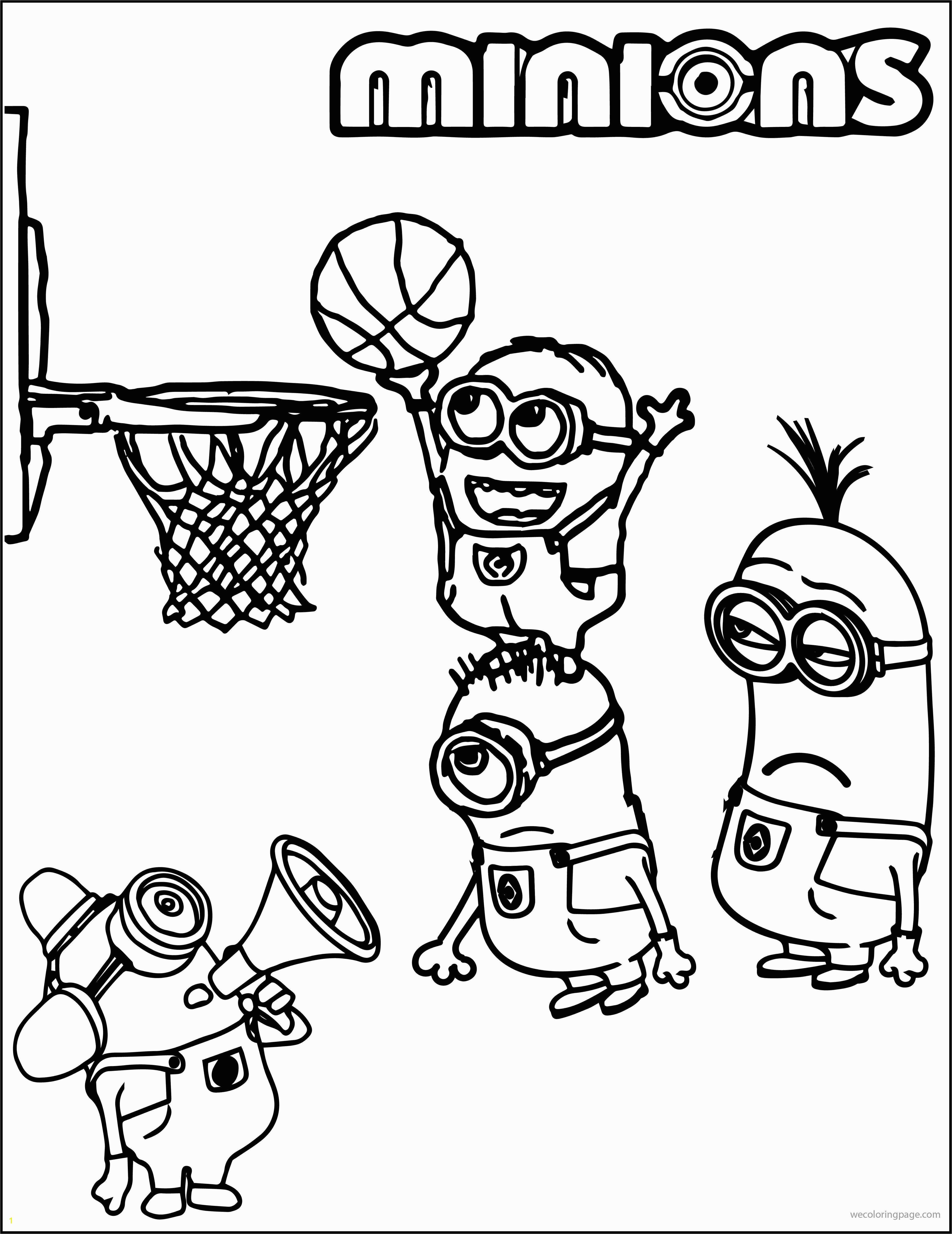 Volleyball Player Coloring Pages Minion Playing Basketball Coloring Pages