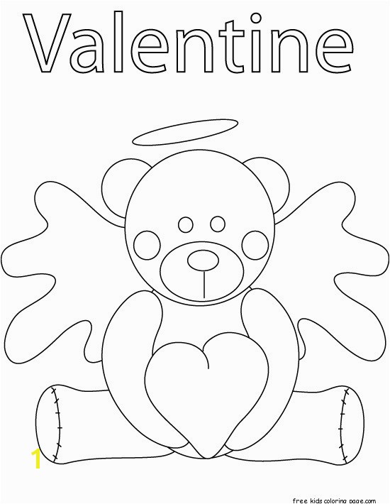 pooh bear valentines day coloring pages