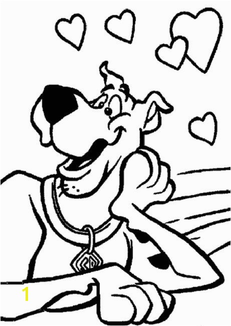 scooby doo valentine coloring pages Cartoon Pinterest