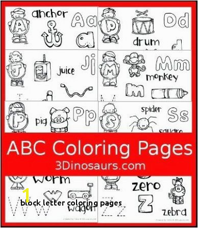 Abc Blocks Coloring Pages 25 Block Letter Coloring Pages
