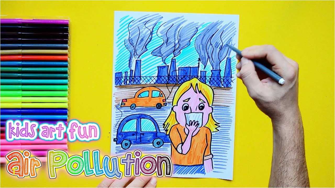 Air Pollution Coloring Pages How to Draw and Color Air Pollution