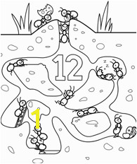 Ant Hill Coloring Page Preschool 123 Coloring Pages Ants Printable