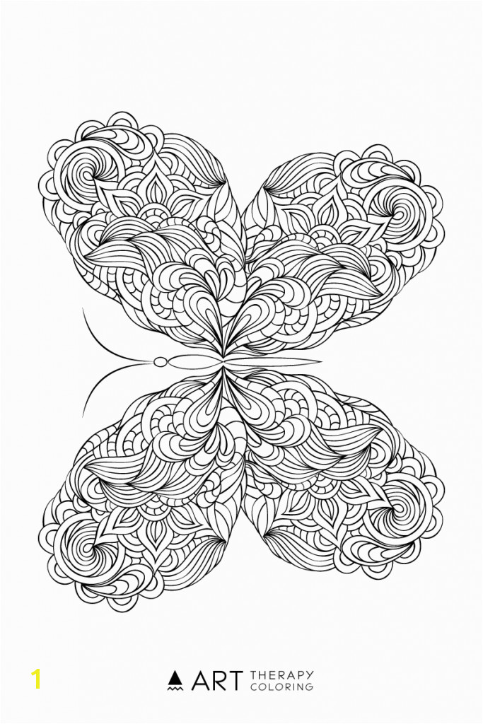 B is for butterfly Coloring Page Free butterfly Coloring Page for Adults