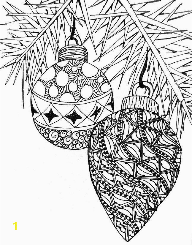 Complex Christmas Coloring Pages