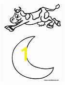 Cow Jumping Over the Moon Coloring Page 138 Best Preschool 6 February Nursery Rhymes Three Bears Three