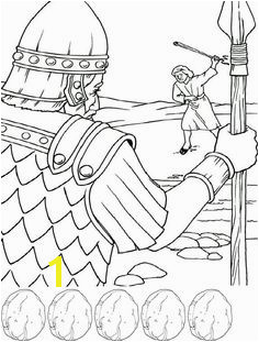 David and Goliath Coloring Pages Printable 139 Best Bible David Images On Pinterest In 2018
