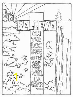 Faith In Jesus Coloring Page | divyajanan