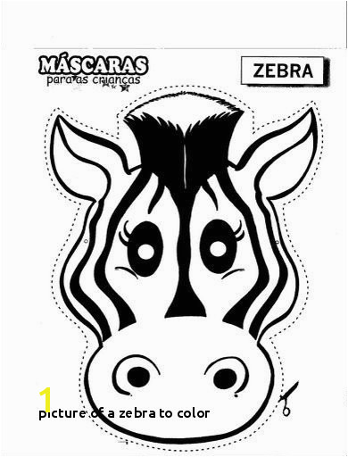 Stock Picture A Zebra to Color Zebra Mask Free Coloring Pages