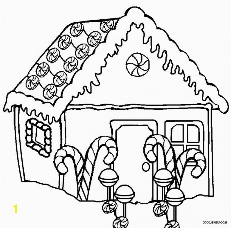 Gingerbread House Coloring Pages Fresh Printable for Kids Cool2bkids Free Adult Coloring Pages Awesome Cool