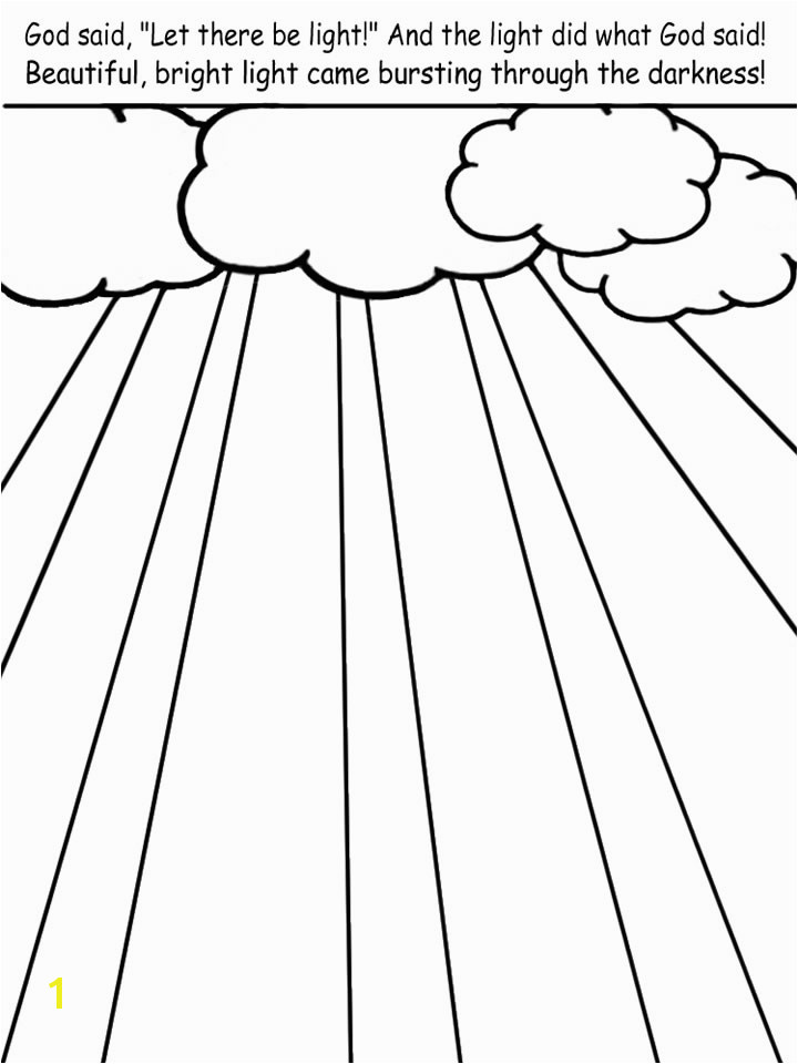God is Light Coloring Page Printable Pictures to Color