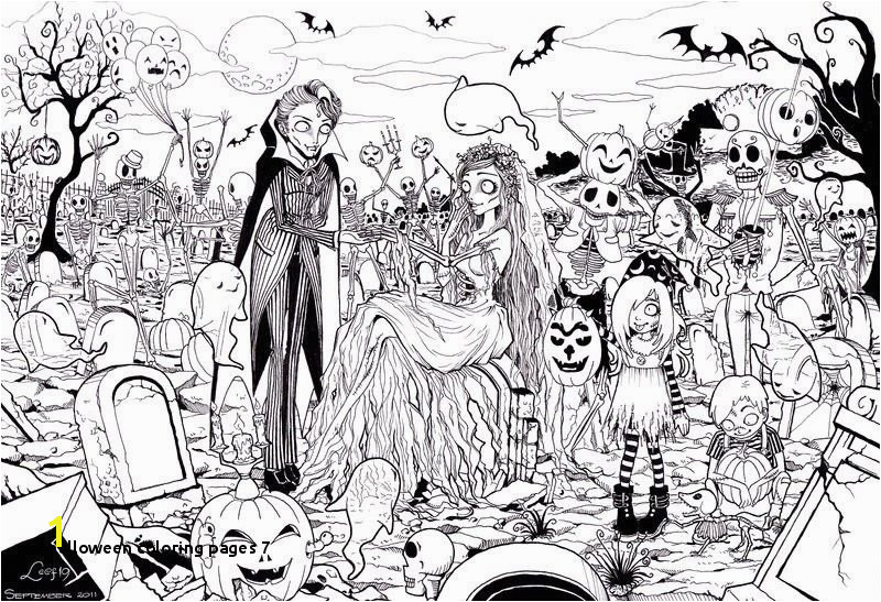 Halloween Coloring Pages 7 Free Printable Halloween Coloring Pages for Adults