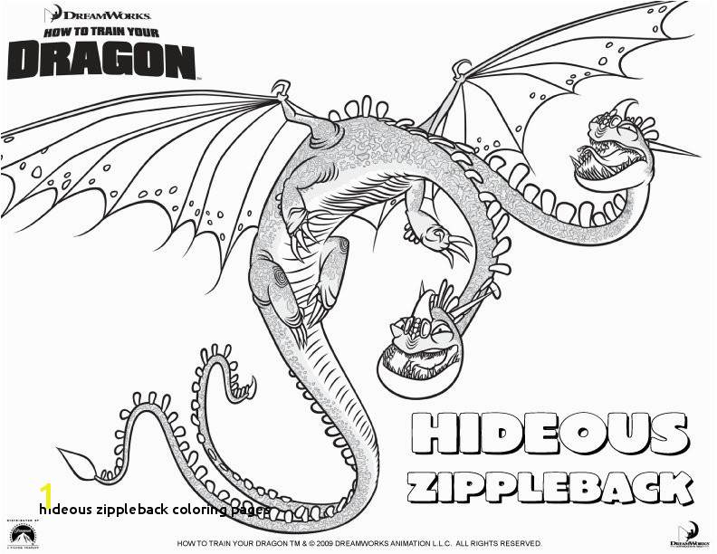 28 Hideous Zippleback Coloring Pages