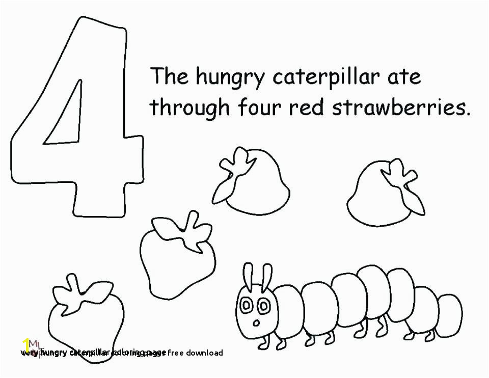 Hungry Caterpillar Fruit Coloring Pages Very Hungry Caterpillar Coloring Pages Free Download Caterpillar