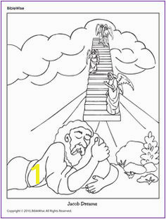 Two Coloring Pages Jacob and the Angels Bible Crafts For Kids Preschool Bible