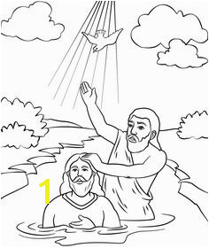 Download Jesus Getting Baptized Coloring Page | divyajanani.org