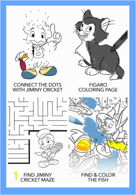 The Printable Pinocchio Activity Sheets include puzzles coloring pages and more pinocchio Disney printables