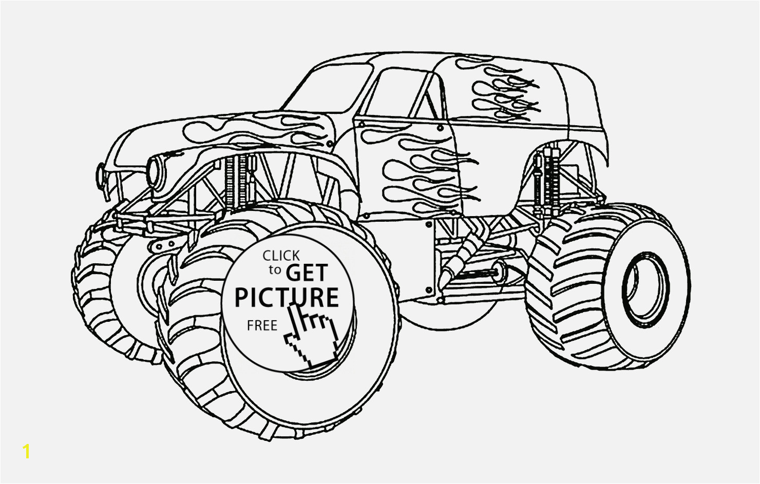 Monster Truck Coloring Pages Verschiedene Bilder Färben Printable Macqueen Monster Truck Cars Coloring Page for Kids