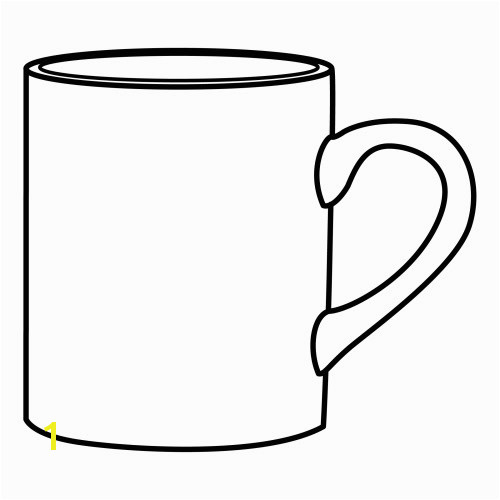 Mug Coloring Page Printable Mug Coloring Sheet Coloring Pages
